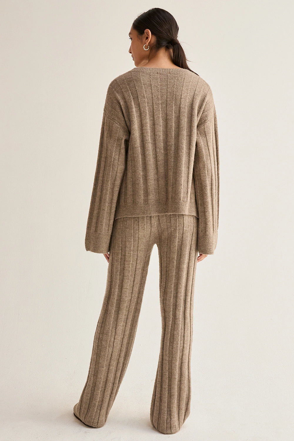 Kenny Ribbed Three-Piece Sweater Lounge Set