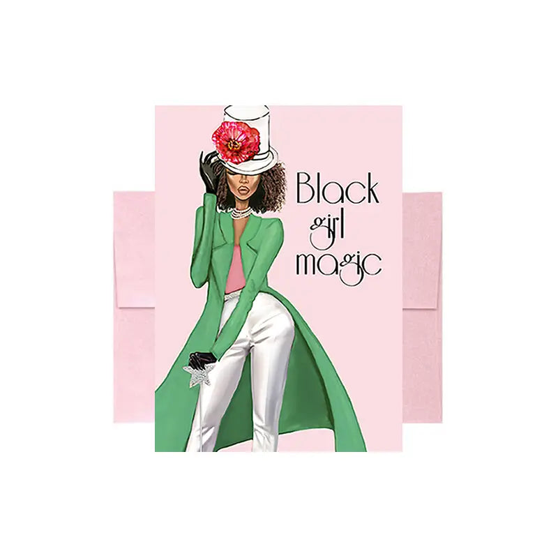 Black Girl Magic Greeting Card