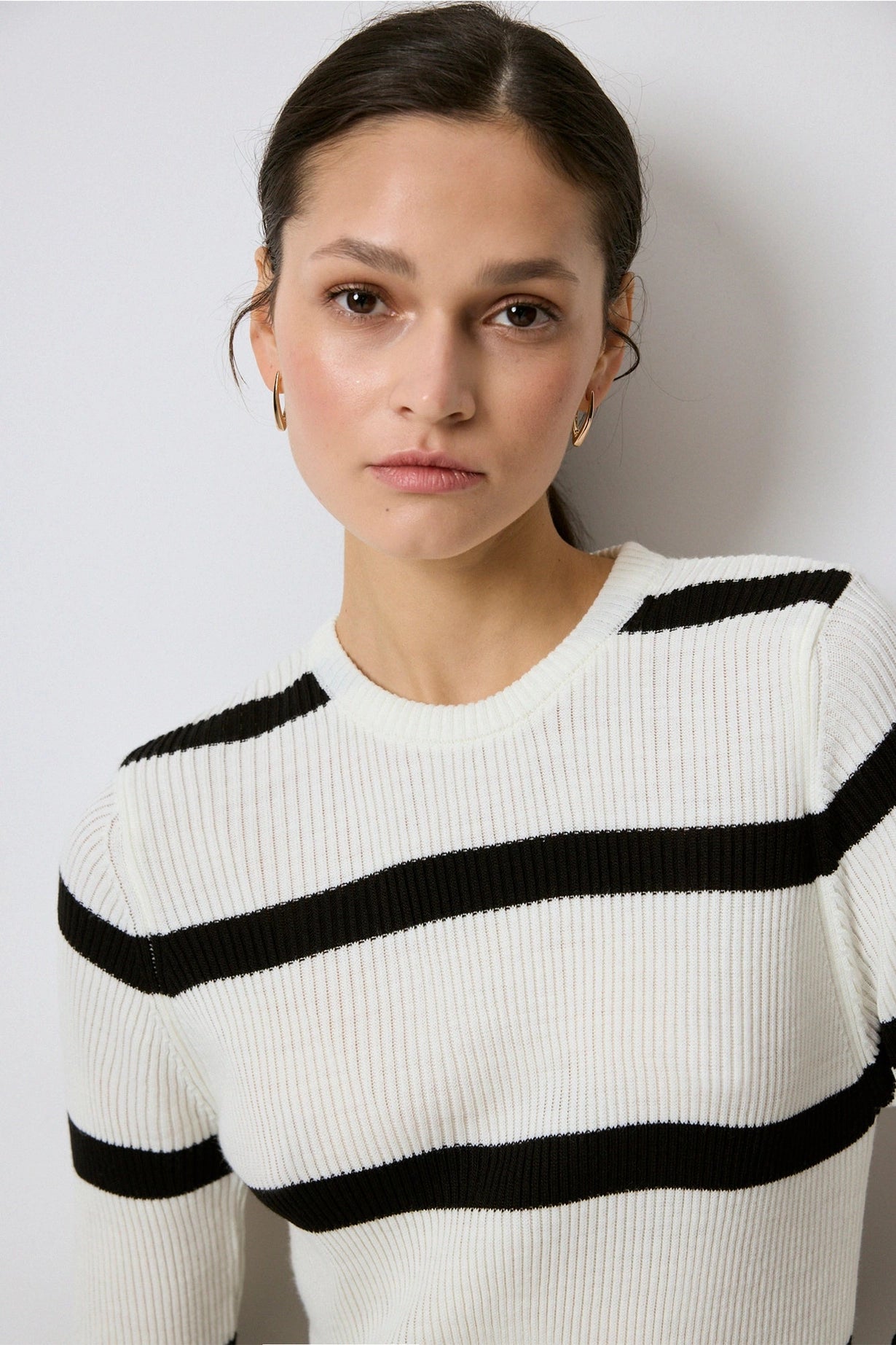 Striped Knit Maxi Dress