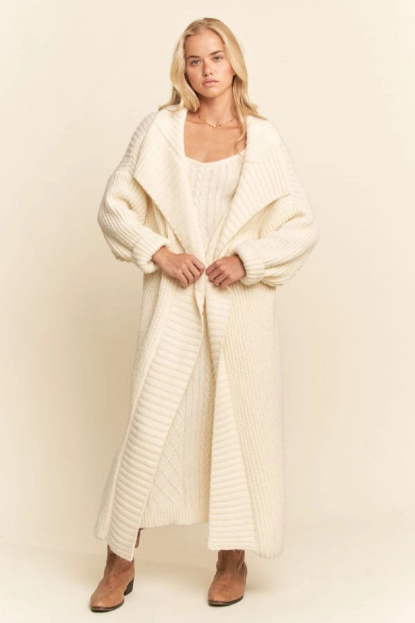 Cable Knit Cardigan and Dress Set