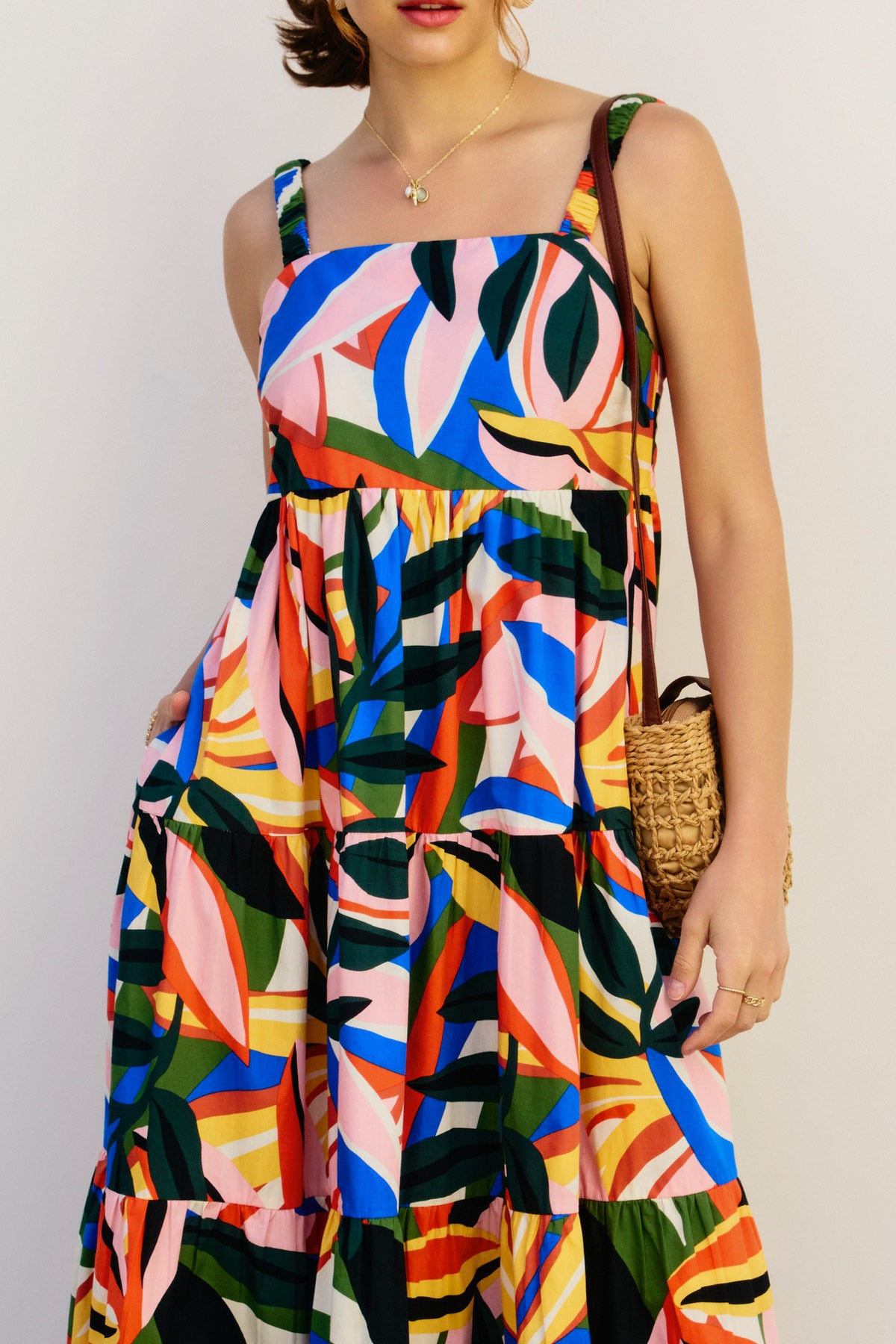 Tropical Tiered Sundress
