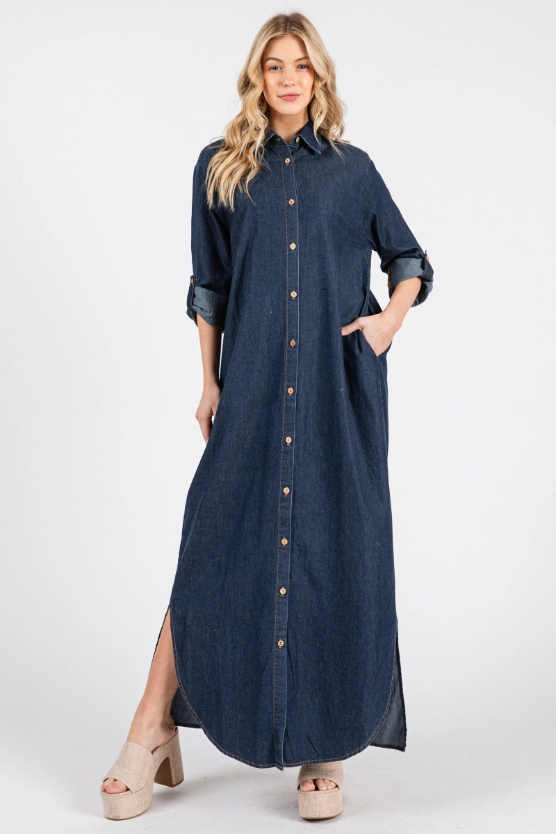 Denim Shirt Dress