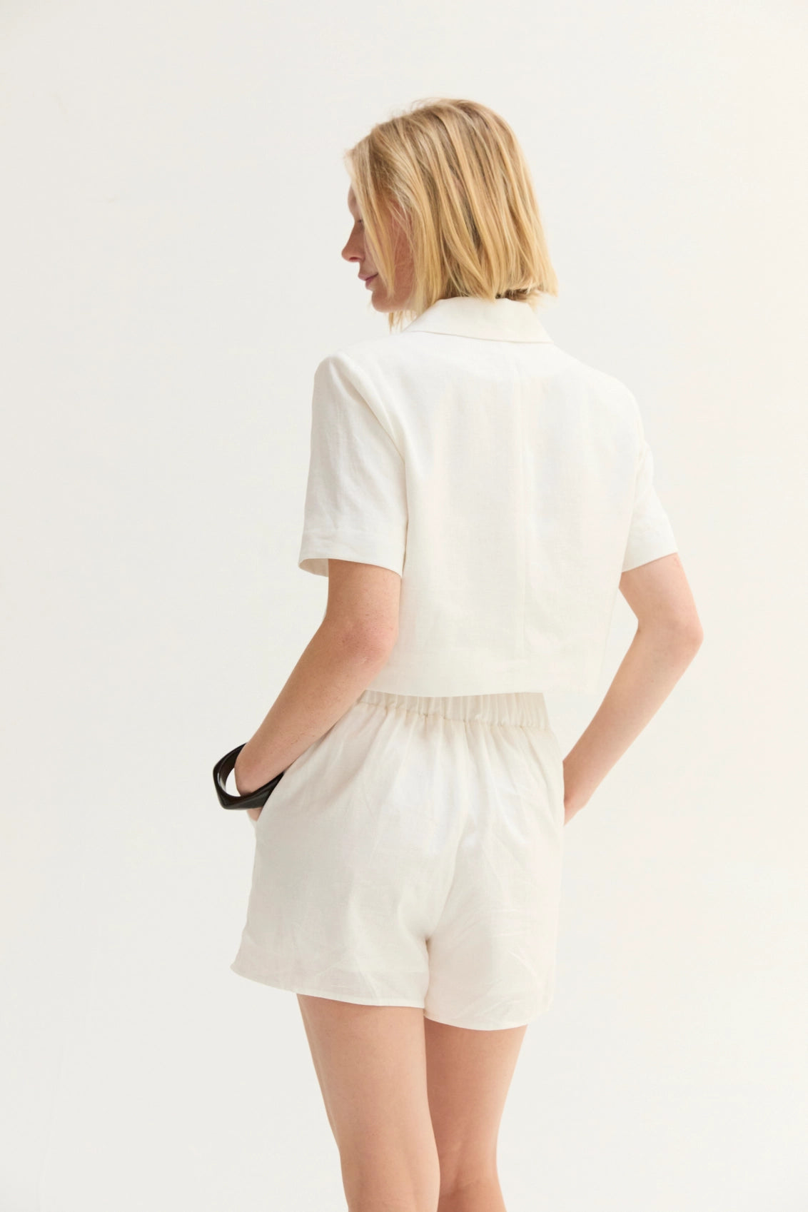 Isla Linen Blend Shorts - Imported