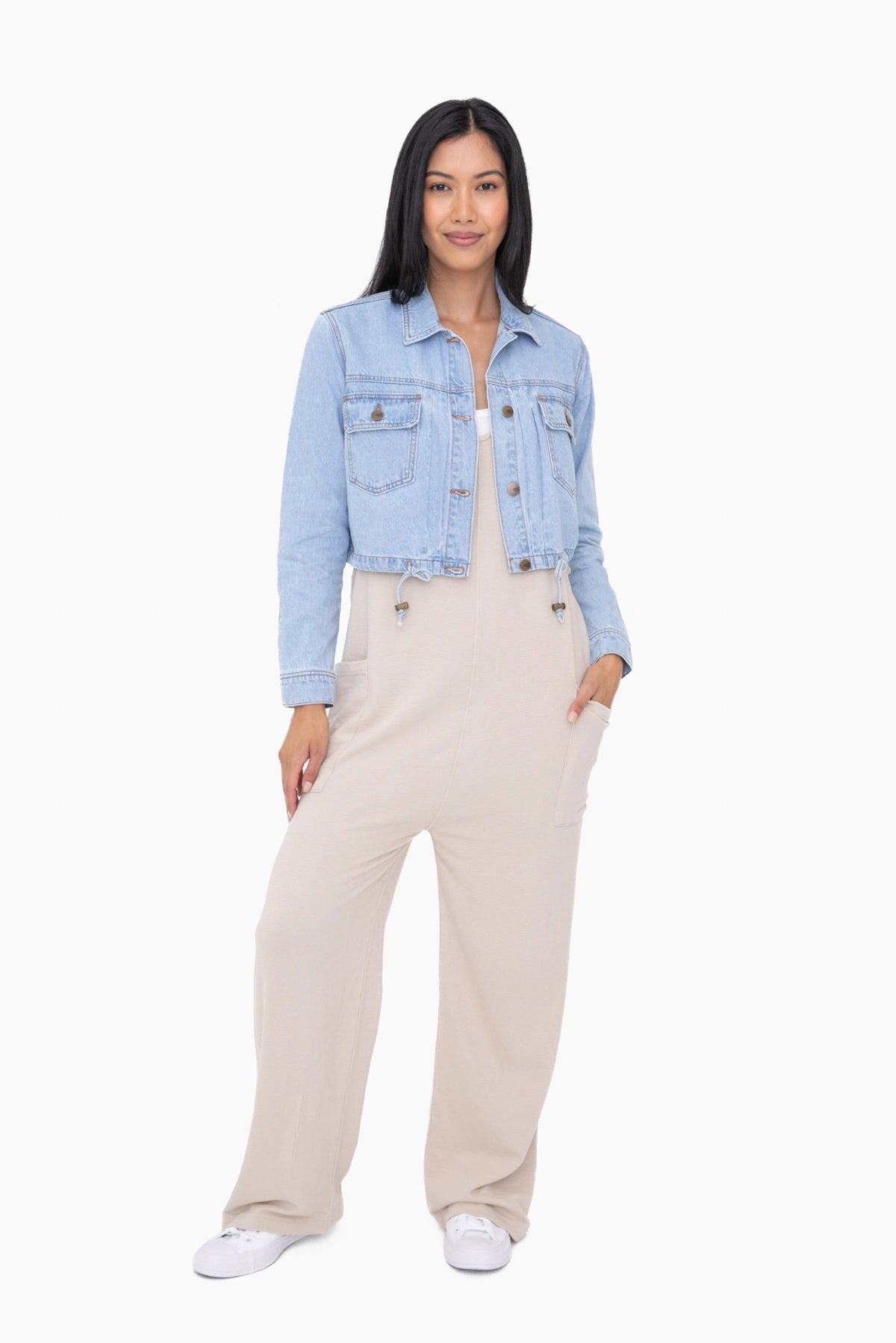 Mineral-Washed Lounge Jumpsuit