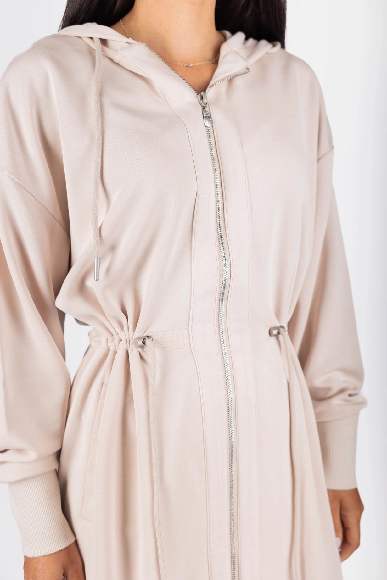Maxi Drawstring Hoodie Dress (3 Colors)