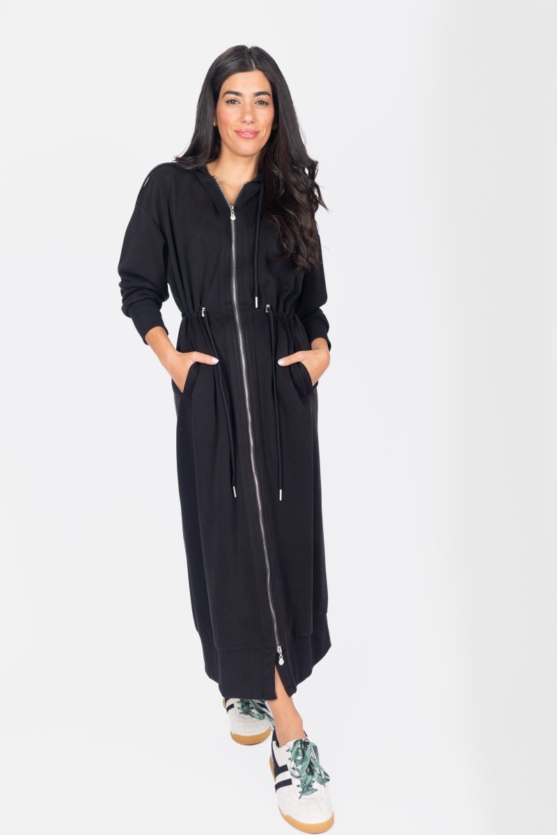 Maxi Drawstring Hoodie Dress (3 Colors)