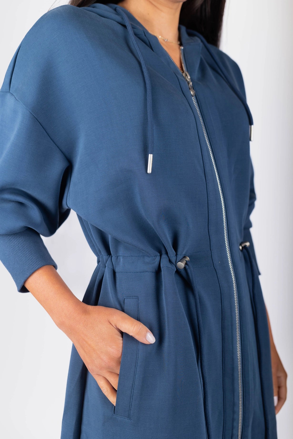 Maxi Drawstring Hoodie Dress (3 Colors)