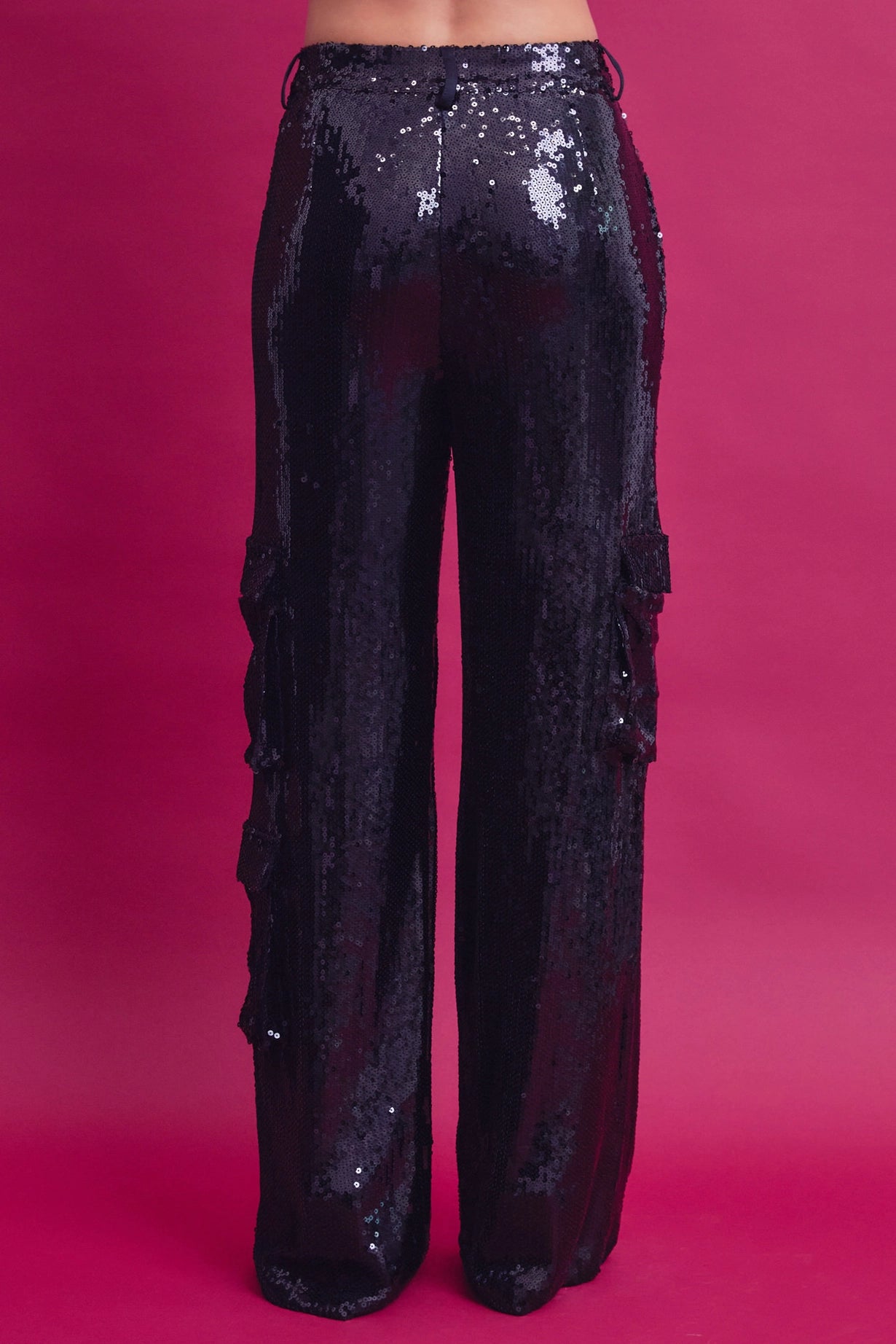 Sequin Cargo Pants