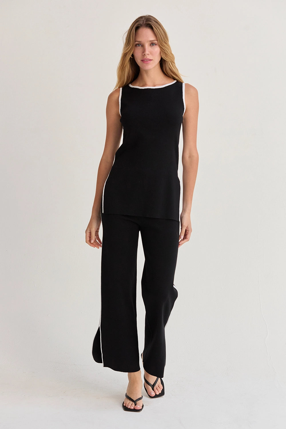 Lenny Contrast Sweater Knit 2-Piece Set