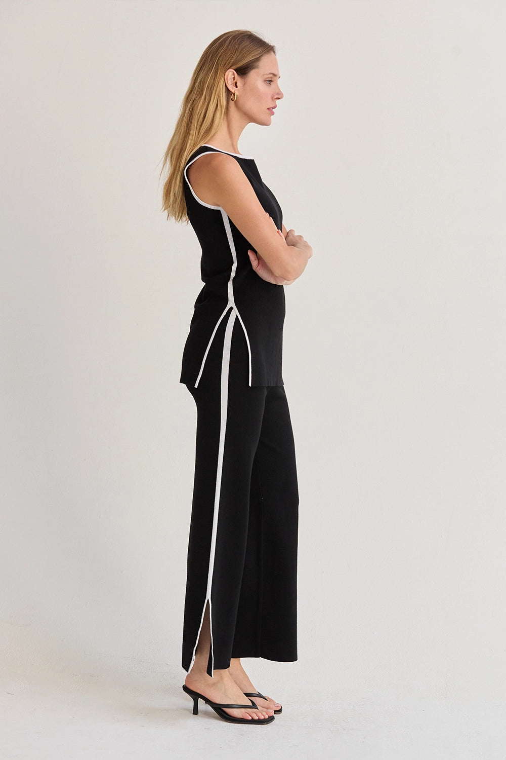 Lenny Contrast Sweater Knit 2-Piece Set