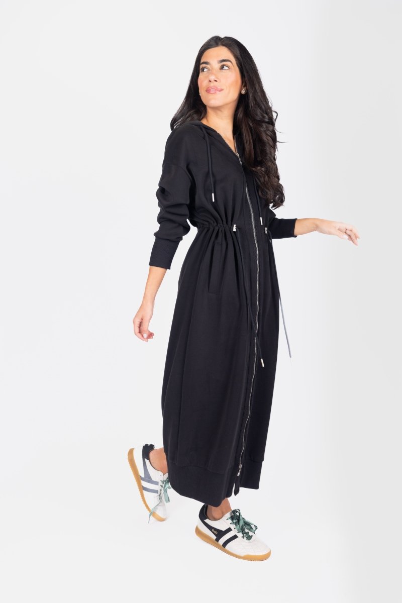 Maxi Drawstring Hoodie Dress