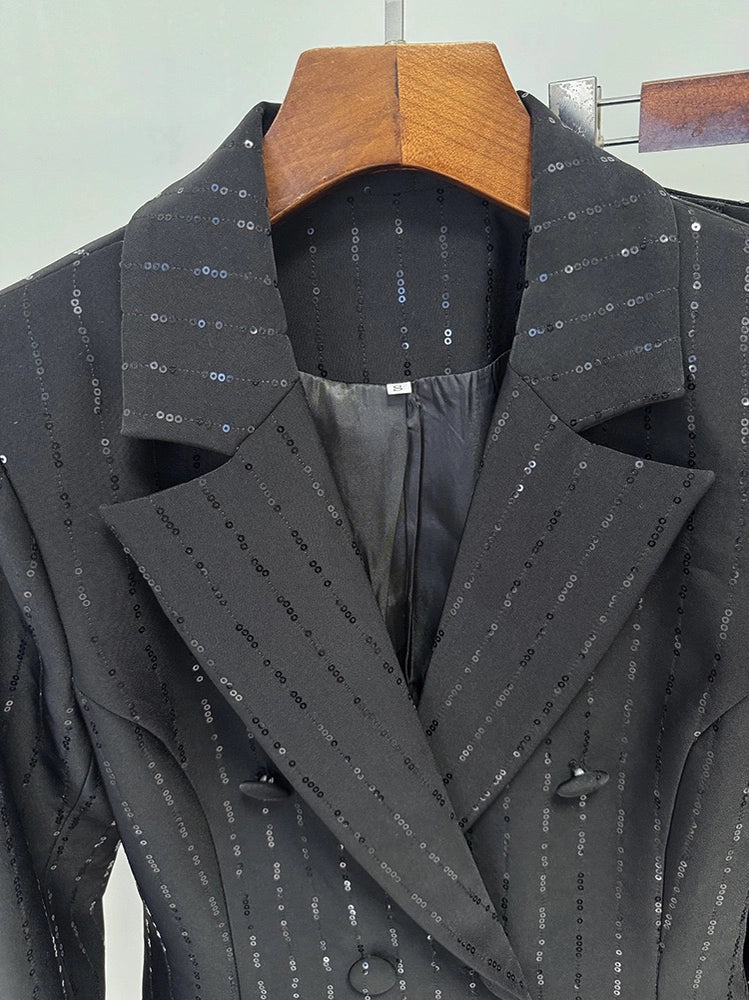Sequin Embellished Jacket and Pants