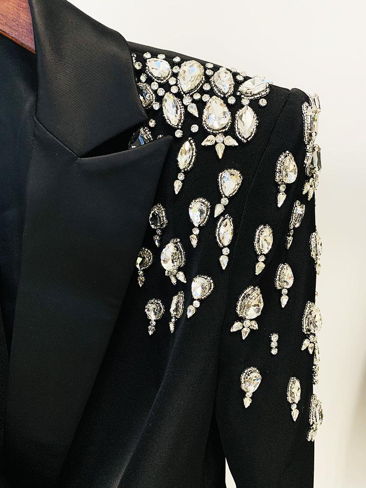 Jade Rhinestone Blazer Dress