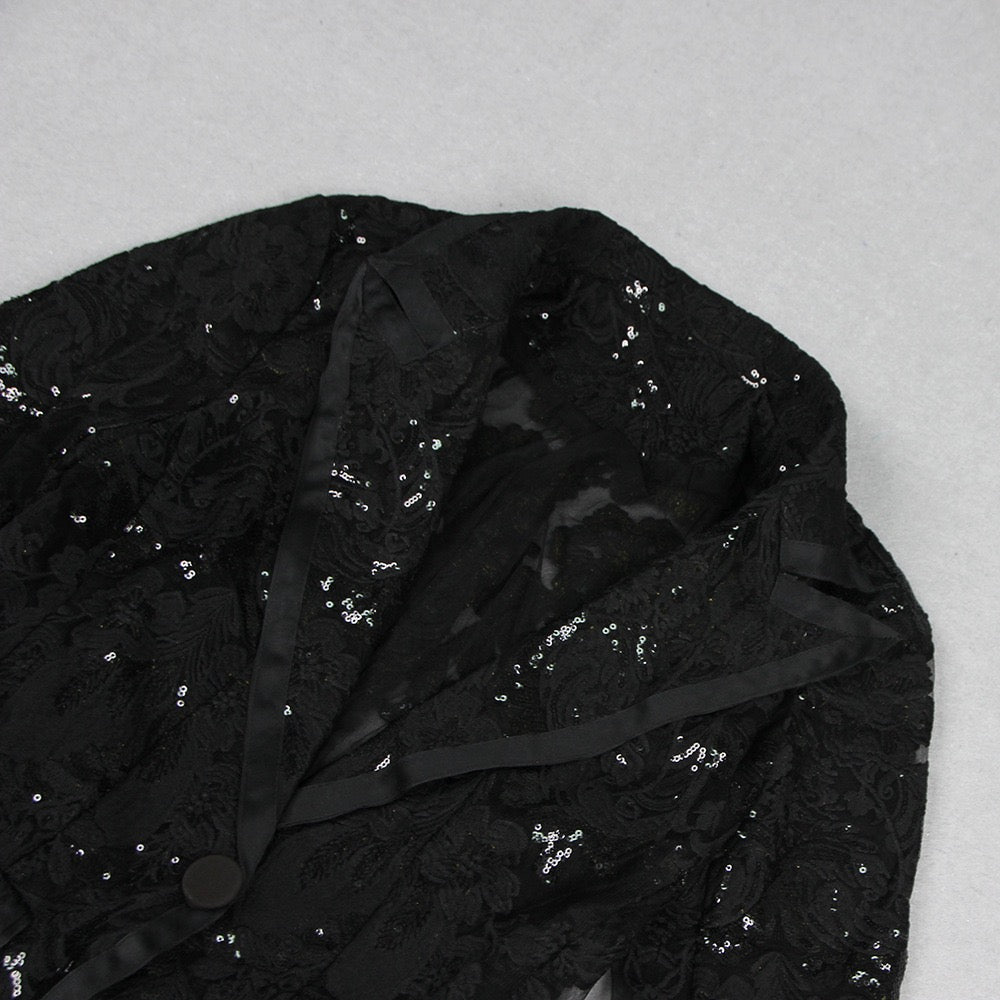 Glam Sequin Lace Suit (2 Colors)