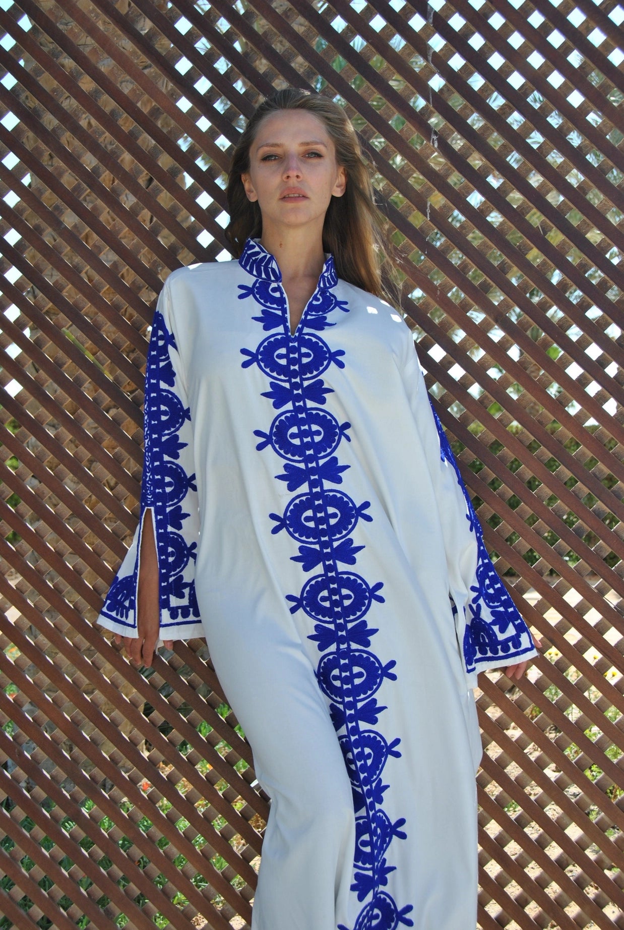 Elegant Embroidered Kaftan Dress