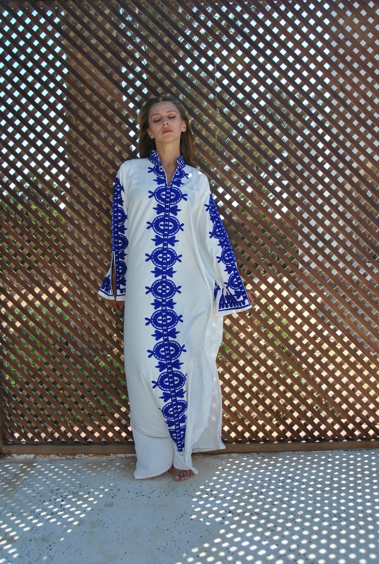 Elegant Embroidered Kaftan Dress