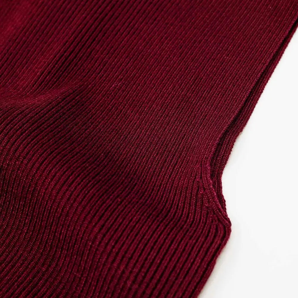 Ribbed Turtleneck Top