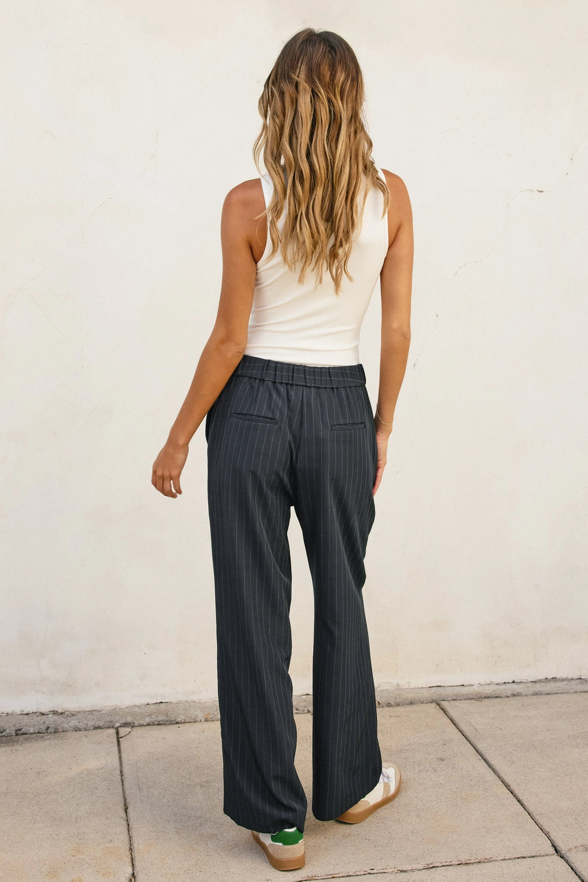 Strictly Business Pinstriped Pants