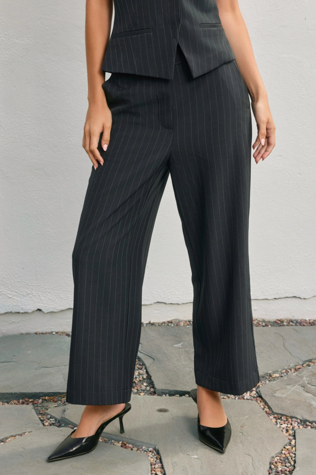 Strictly Business Pinstriped Pants