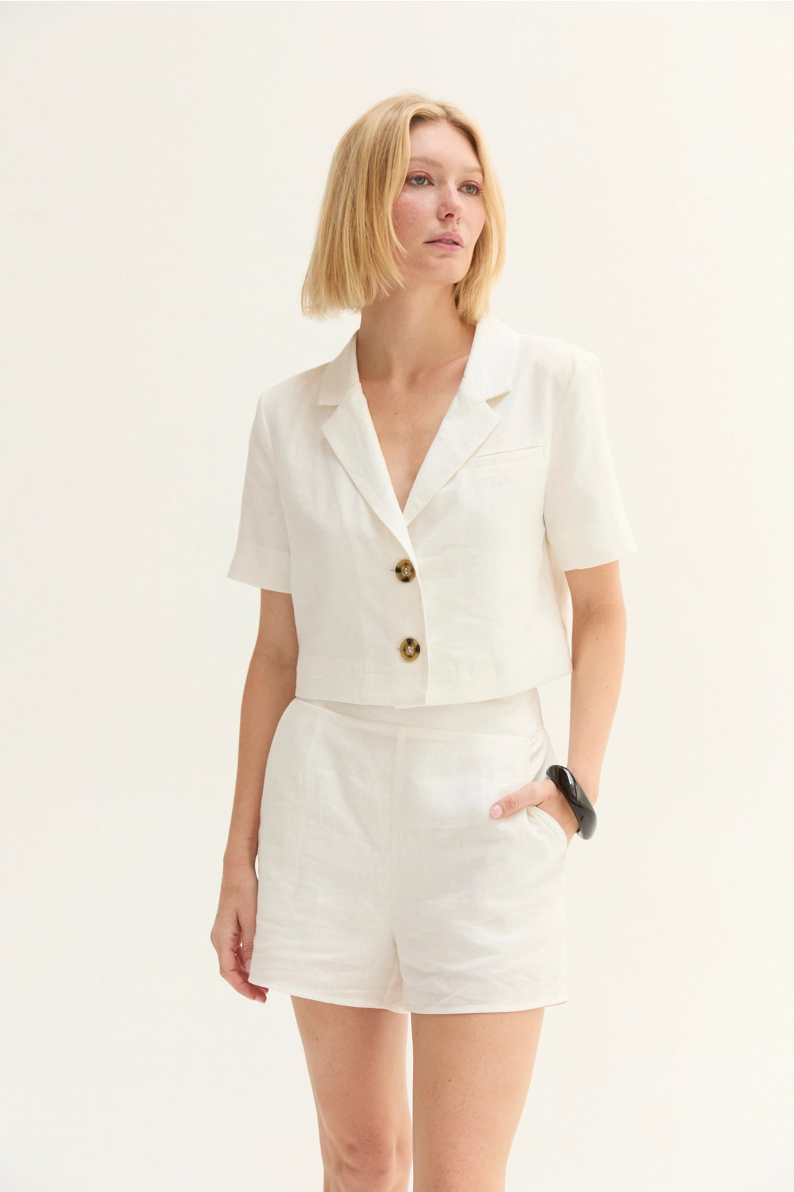 Isla Linen Blend Blazer