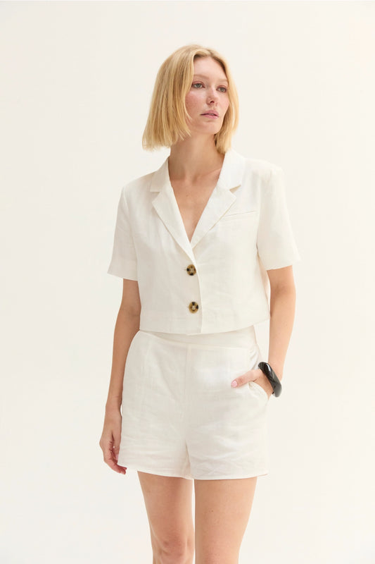 Isla Linen Blend Blazer