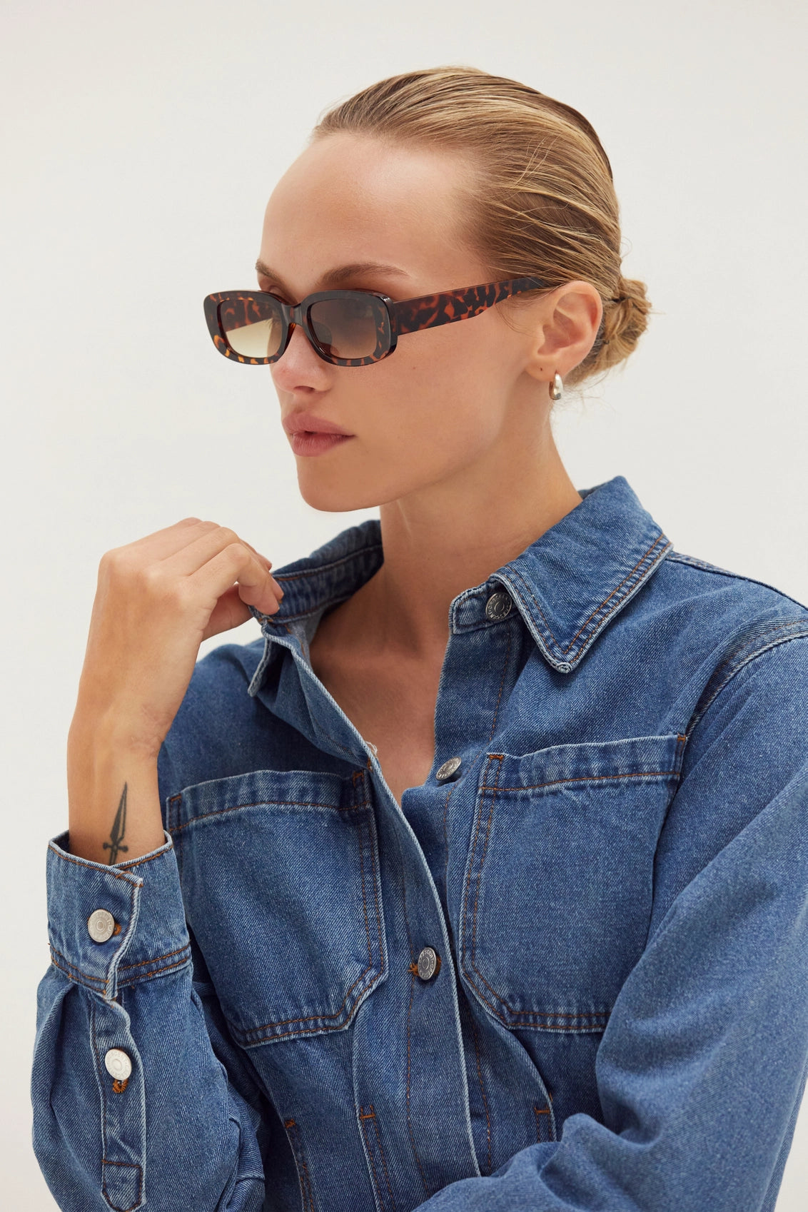 Denim Corset Waist Dress