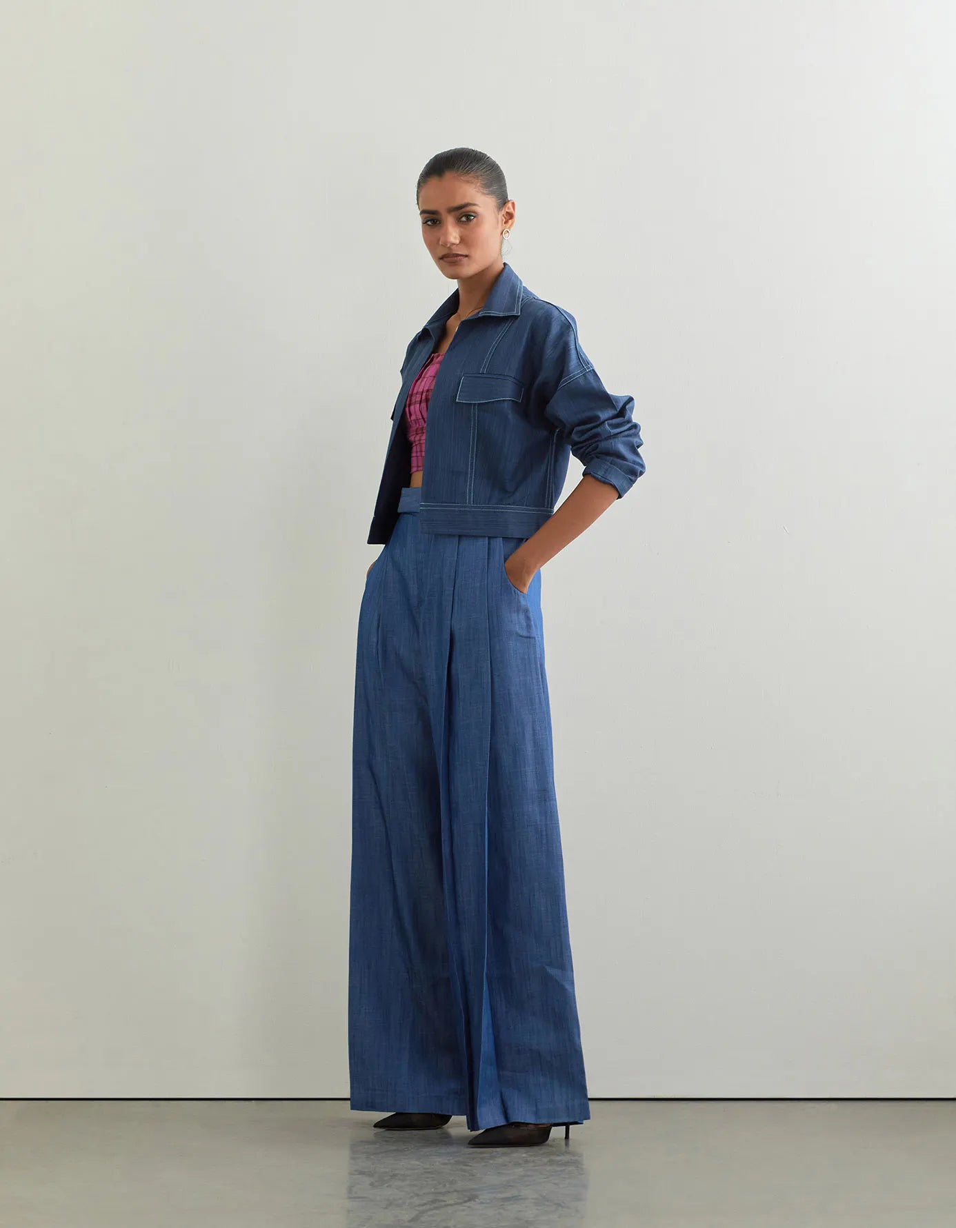 Flow Pants in Tencel Denim