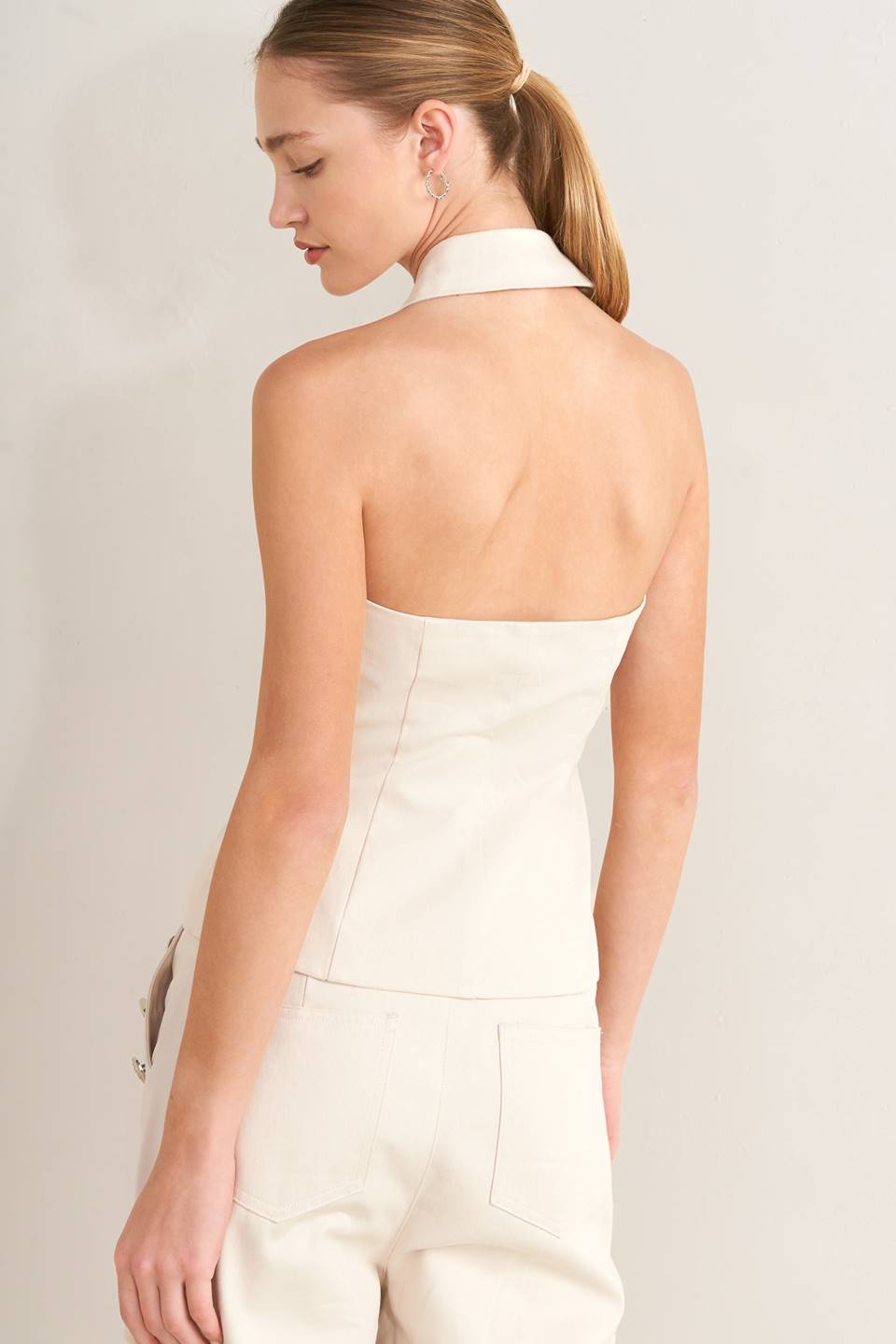 Solid Woven Vest