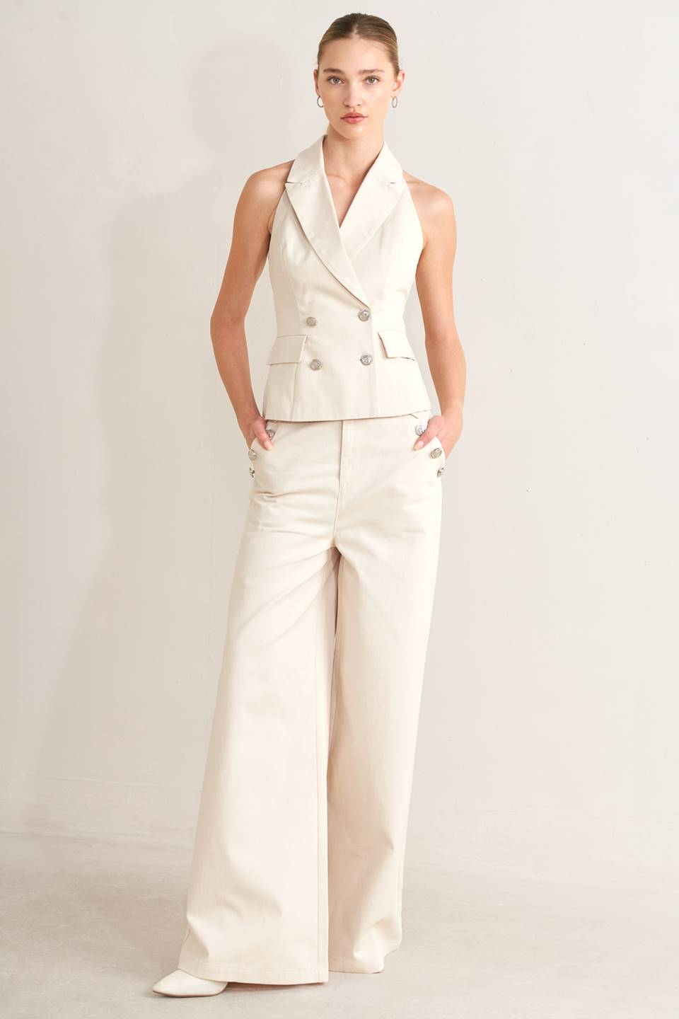 Solid Woven Vest