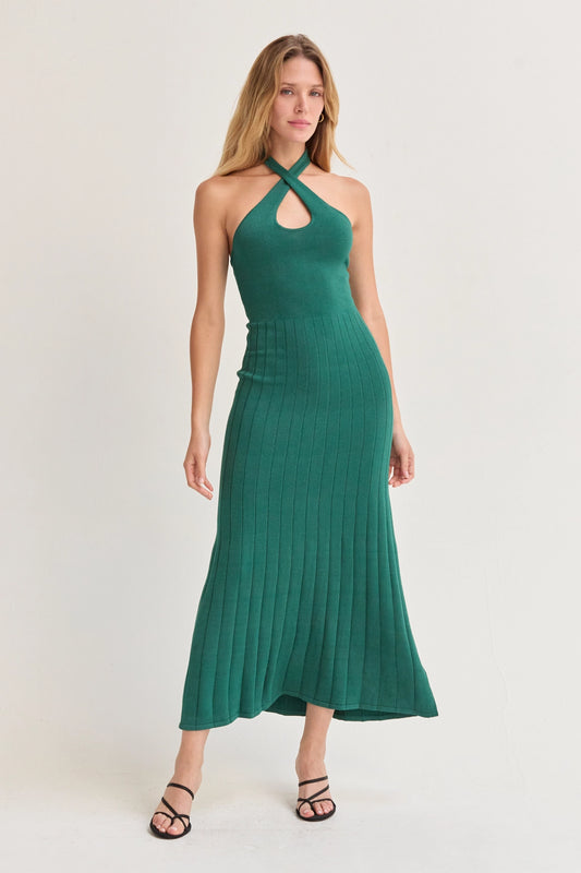 Robin Cross-Front Midi Dress