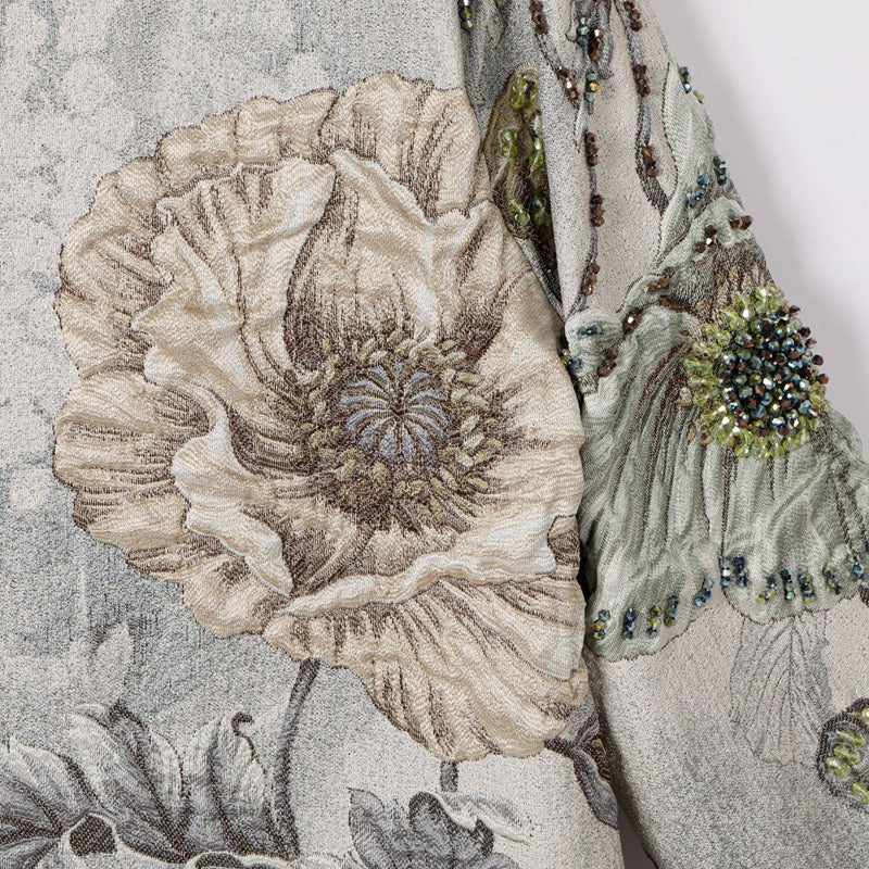 Handmade 3D Embroidered Beaded Coat