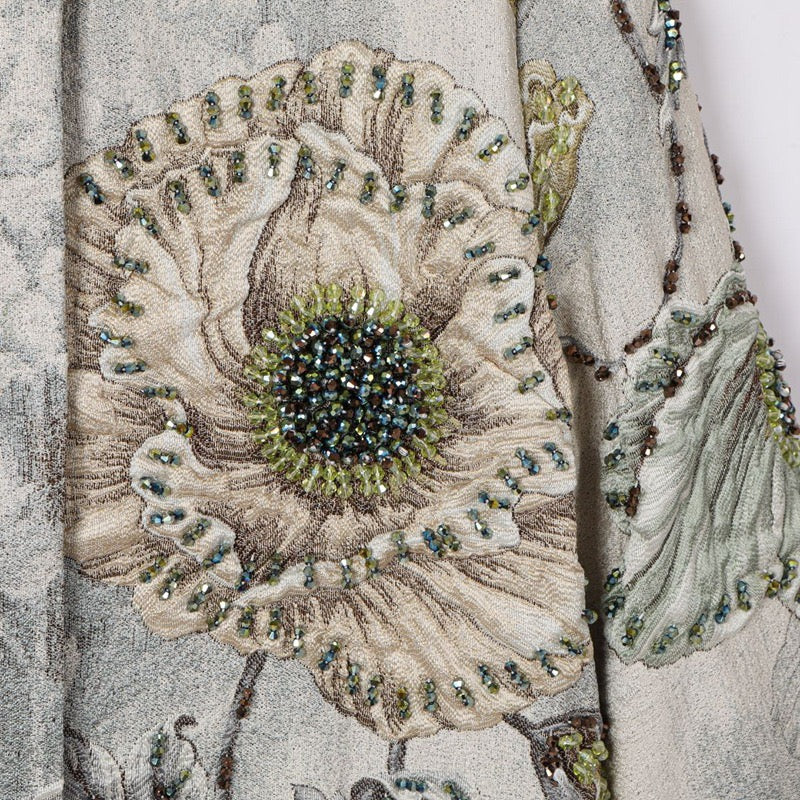 Handmade 3D Embroidered Beaded Coat
