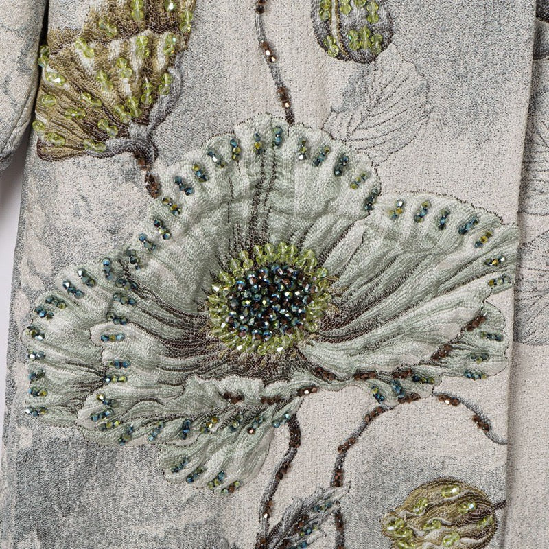 Handmade 3D Embroidered Beaded Coat