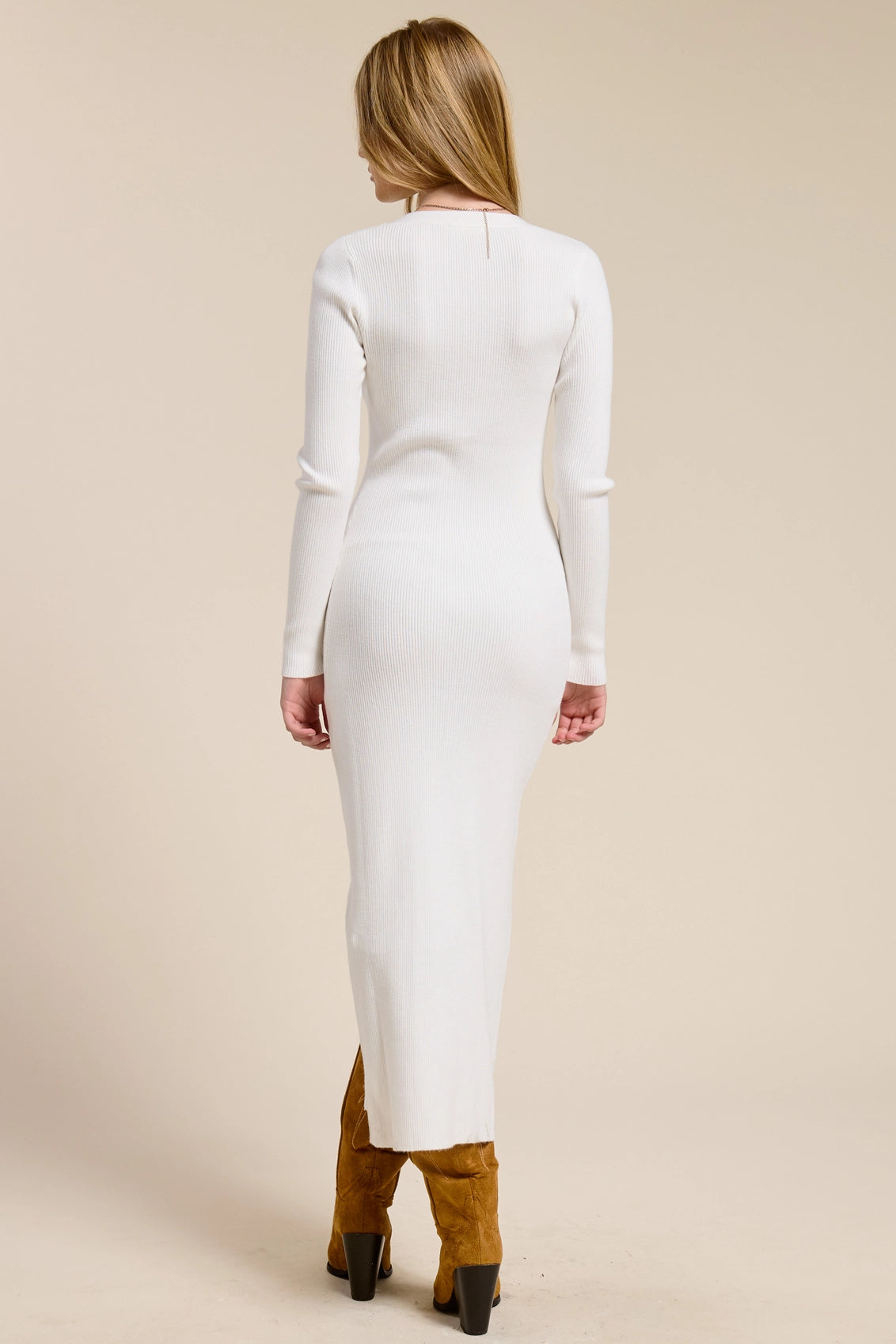 Ribbed Knit Cardigan Dress (2 Colors)