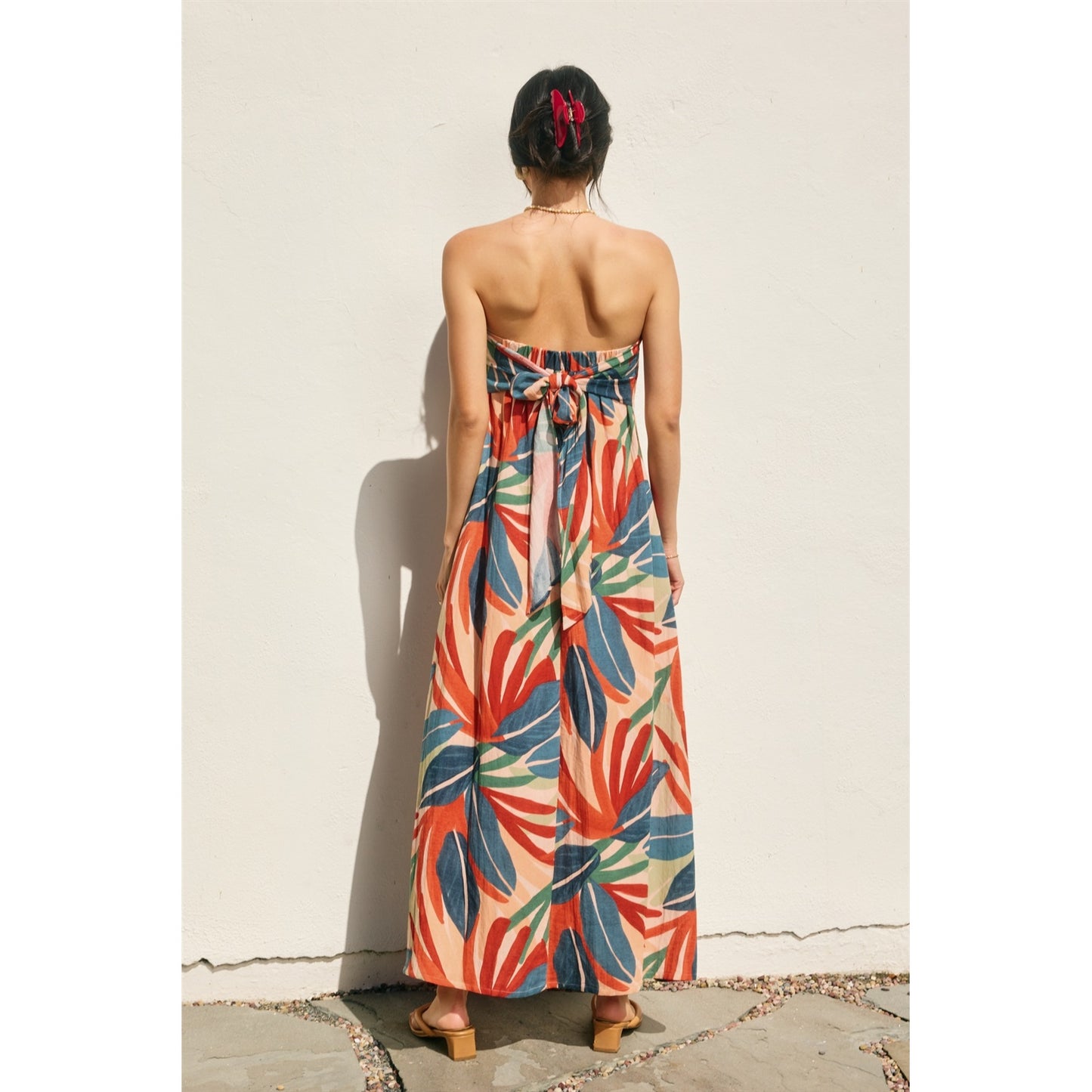 Lagoon Daze Strapless Tie Back Maxi