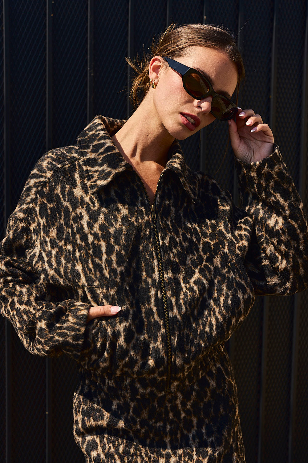 Vivian Leopard Print Jacket