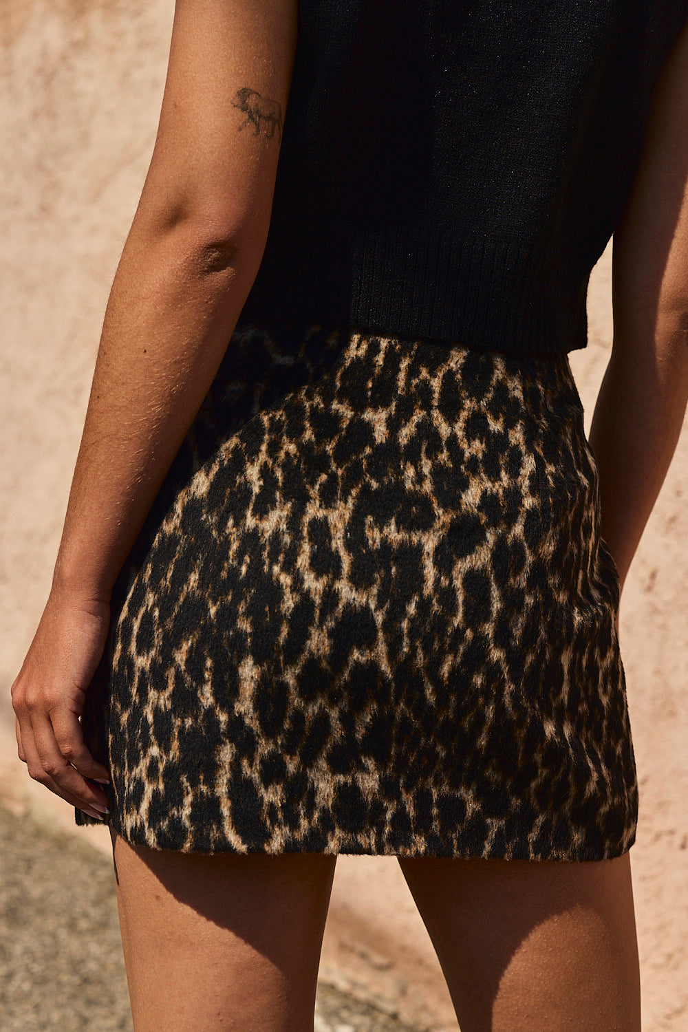 Vivian Leopard Print Mini Skirt