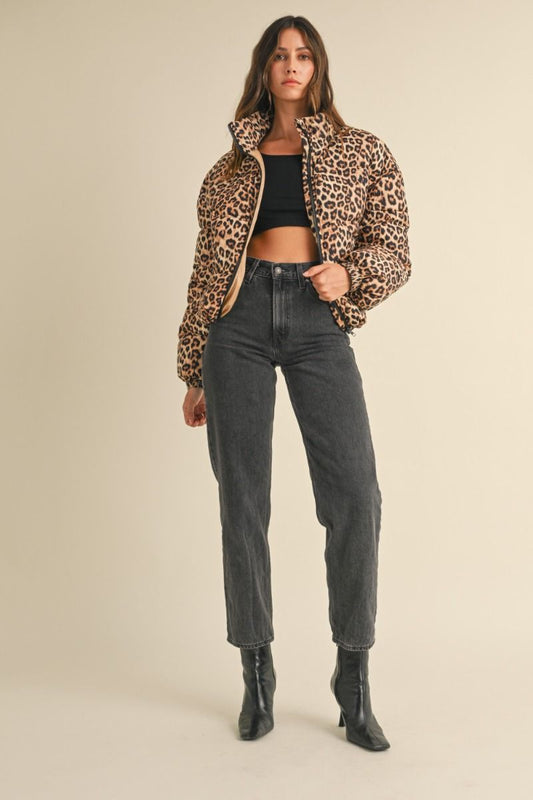 Leopard Print Puffer Jacket (COMING SOON!)