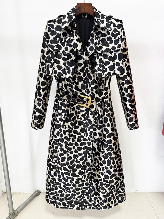 Leopard Trench w/Belt