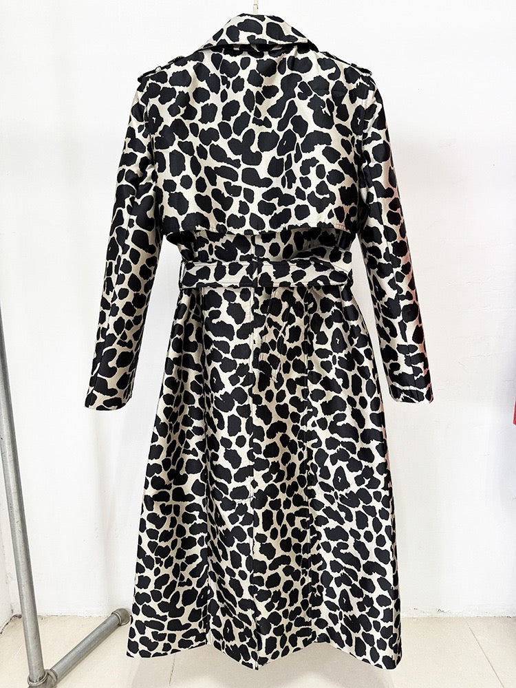 Leopard Trench w/Belt