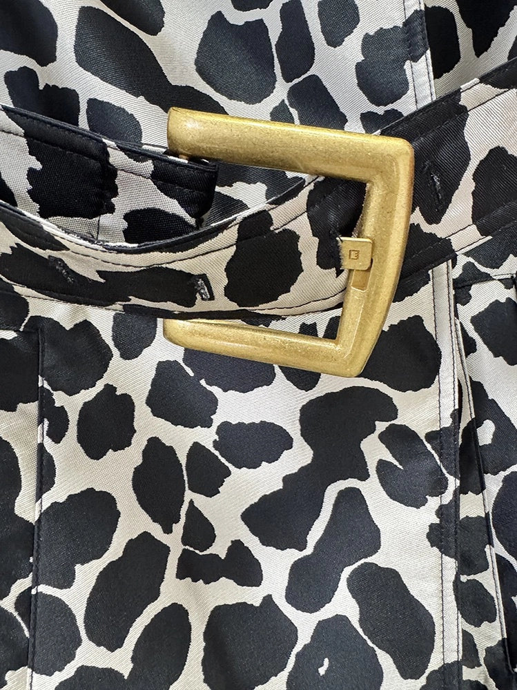 Leopard Trench w/Belt