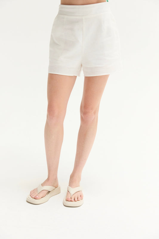 Isla Linen Blend Shorts - Imported