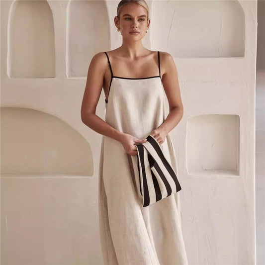 Strappy Maxi Dress w/Pockets