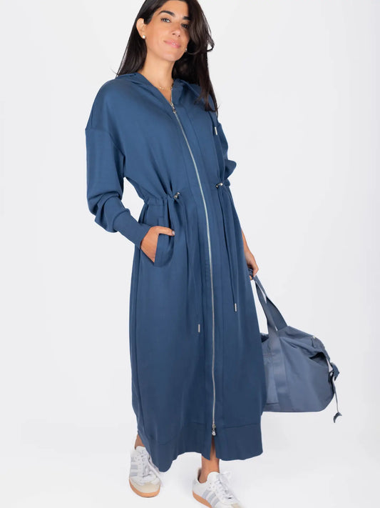 Maxi Drawstring Hoodie Dress (3 Colors)