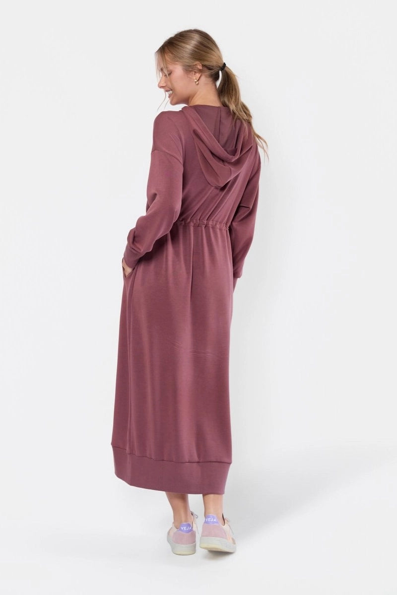 Mina Hoodie Dress (Plum)