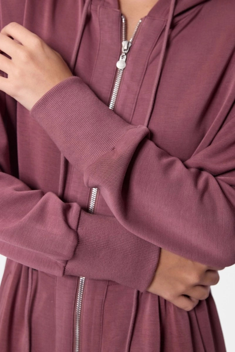 Mina Hoodie Dress (Plum)