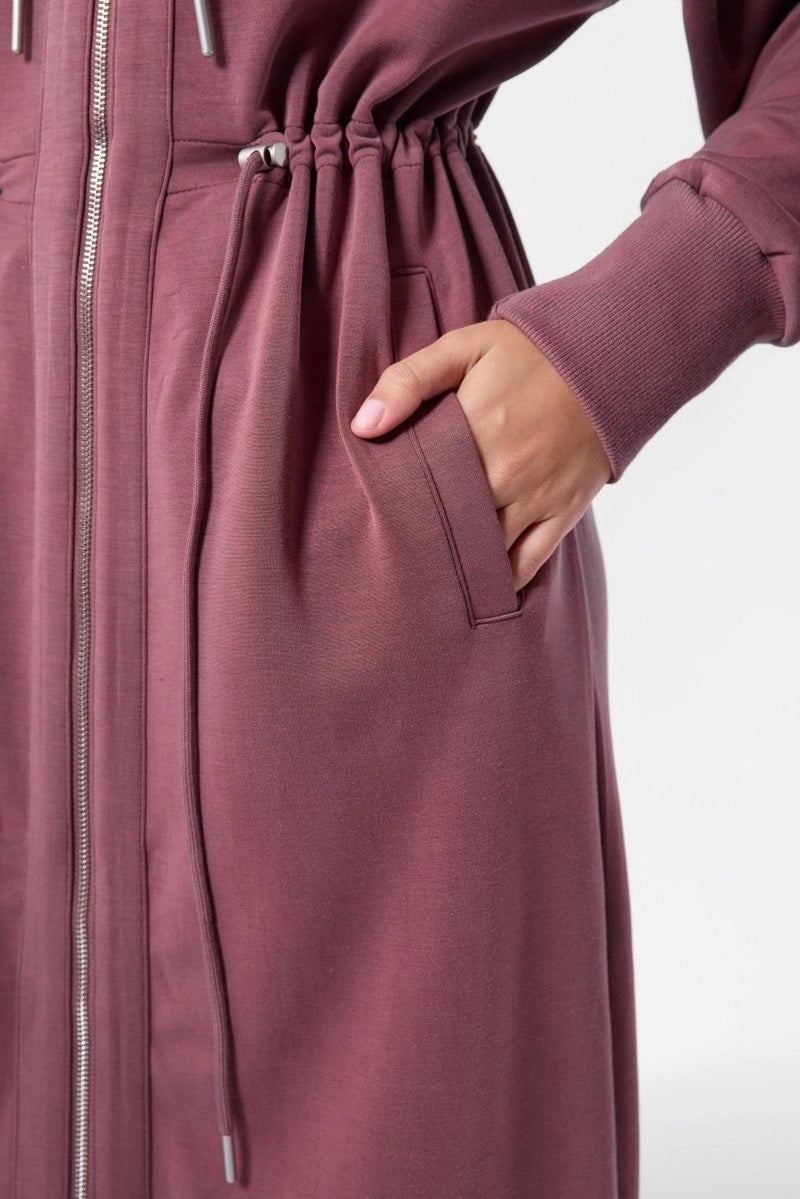 Mina Hoodie Dress (Plum)