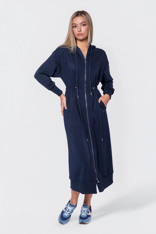 Mina Dress (50") Navy