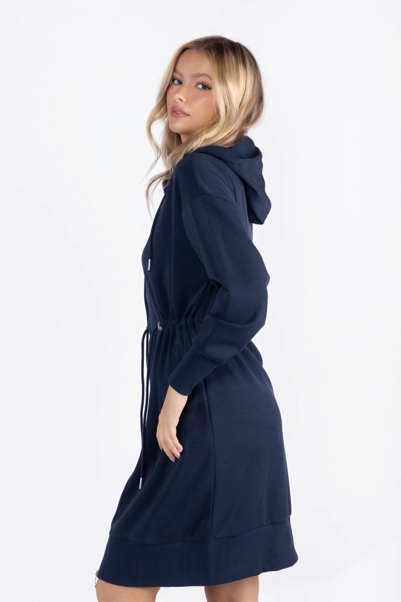 Mina Dress (40") Navy