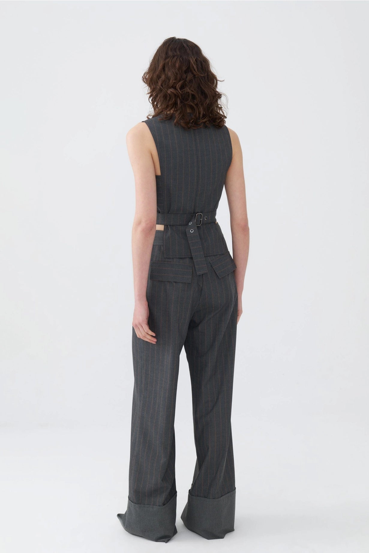 Striped Vest Pantsuit